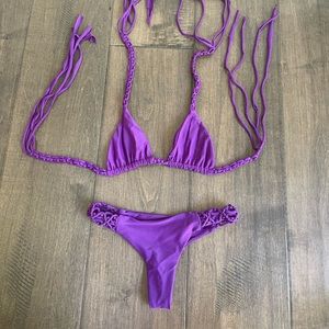 MIKOH bikini set size small 💜🤍